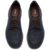 CLARKS MENS MOCCASSIN LACE SHOE - NAVY LEATHER
